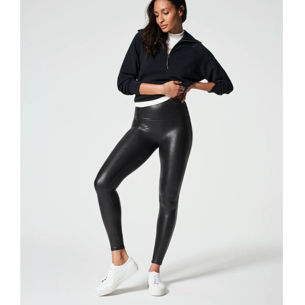 Spanx Faux Leather Leggings Size 2X